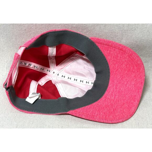 Under Armour UA Adjustable Hat Stretch Wicking Running Cap Outdoor Pink - Picture 4 of 6
